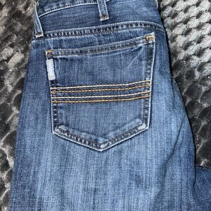 Cinch Dark Blue Bootcut Jeans Silver Label